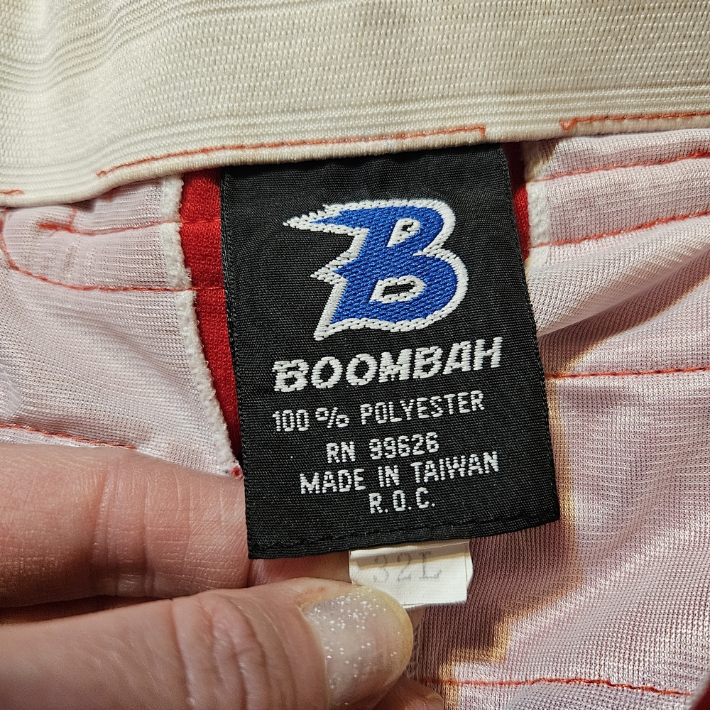 Vintage Men’s Red Baseball Plant with White Piping By BOOMBAH size 32L - Picture 7 of 7